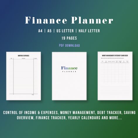 Kalendarz z  planerem finansowym PDF