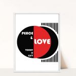 Plakat Peace&Love - 