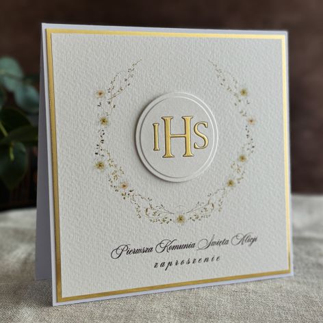 Ręcznie robione zaproszenia komunijne, 51A