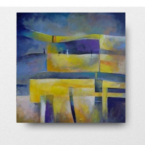 Miasto kotów-obraz akrylowy