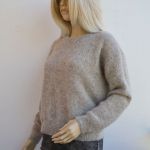 Krótki szary wełniany sweterek... Rezerwacja - wełniany sweter