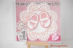 Kartka na roczek dla dziewczynki