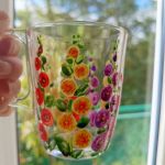 Ręcznie malowane szklanki malwy 250 - Ręcznie malowane