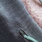 Szaro-różowy workoplecak z przednią kieszenią - 