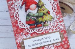 Kartka świąteczna z gnomem 3 Kartka świąteczna z gnomem 3