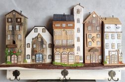 Wieszak - drewniane domki - na klucze i inne drobiazgi 14.