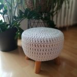 Pokrowiec na stołek,taboret, średnica 35cm. - 