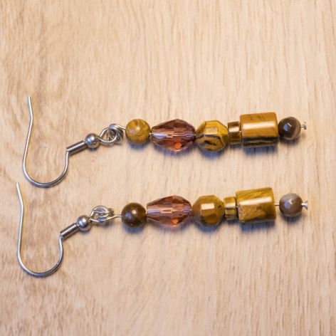 kolczyki tygrysie oko 