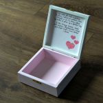 Pudełko na pieniądze z okazji Komunii Dziewcz - Pudełko na pamiątkę pierwszej komunii świętej pamiątka komunijna prezent komunijny dla dziewczynki personalizowana szkatułka komunia