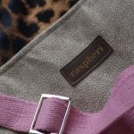 Brązowo-beżowy workoplecak mini panterka - 