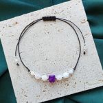 "Nina II" - bransoletka z naturalnymi kamieniami. - subtelne kolory