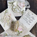 Komunijny exploding box w różu - z życzeniami - Box IHS - detal I