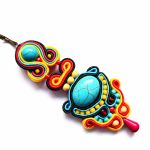 Montezuma Blue kolczyki sutasz - 