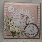 Kartka na chrzest dla dziewczynki w pudełku 02 - 