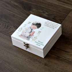 Pudełko na pieniądze Komunia Święta Chłopiec