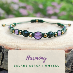 Bransoletka Harmony z ametystem