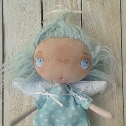 ANIOŁEK - lalka tekstylna,cute angel 14, OOAK