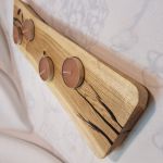Świecznik drewniany dąb żywica Pamela No. 11 - 