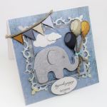 Kartka ze słonikiem - kartka dla dziecka
