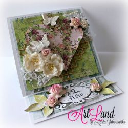 Ślubna easel card
