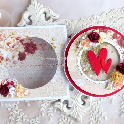 Ślubna kartka w pudełku 1059