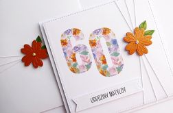 Kartka urodzinowa handmade na 60 urodziny