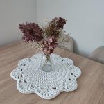 Podkładka szydełkowa na stolik 46cm - Podkładka ze sznurka