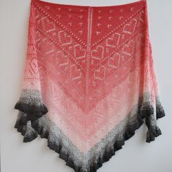 Chusta z sercem WALENTYNKI