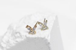 Kolczyki sztyfty motylki - maleńki błysk i odrobina magii.