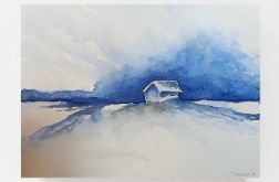 Pejzaż 45- akwarela formatu 18 x 24 cm