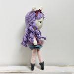 Lalka jednorożec maskotka szydełkowa handmade - lalka szydełkowa