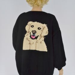 sweter - bluza z golden retriverem.