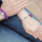 BRANSOLETKA AGAT STAL SZLACHETNA as903 - 
