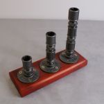 Świecznik Loftowy 3-ramienny F003_1-W2 Loft - Świecznik Loftowy F003_1-W1 loft