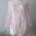 Chusta mgiełka w kolorze lila - 