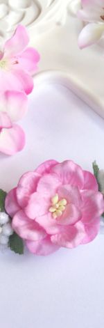 Nomma Opaska niemowlęca CHRZEST kwiatki 012