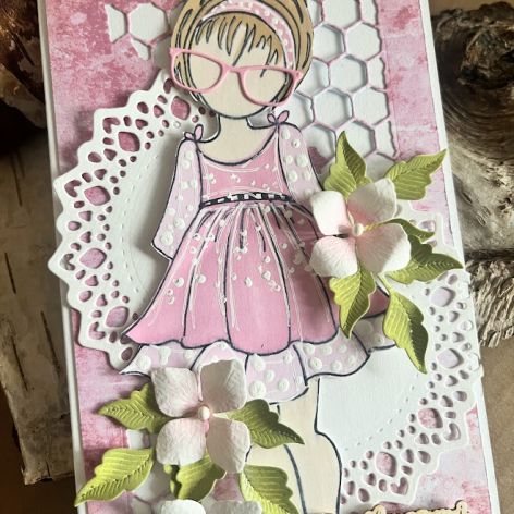 051,kartka urodzinowa/imieninowa dla dziewczynki