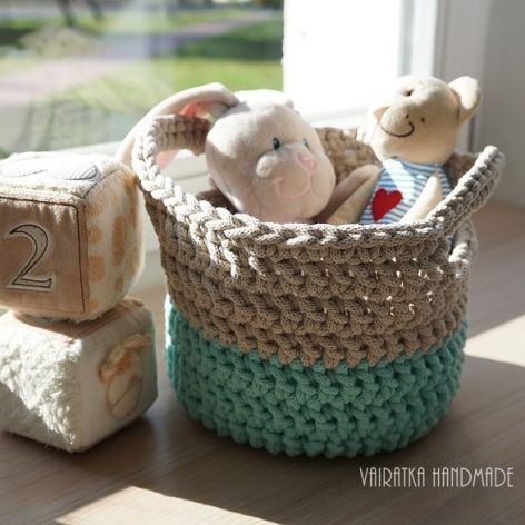 Koszyk - beż + mięta