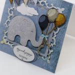Kartka ze słonikiem - kartka dla dziecka ze słonikiem