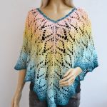 Poncho w pastelach - ombre