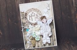 I Komunia - chłopiec z Hostią