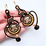 Gold Openwork kolczyki sutasz - 