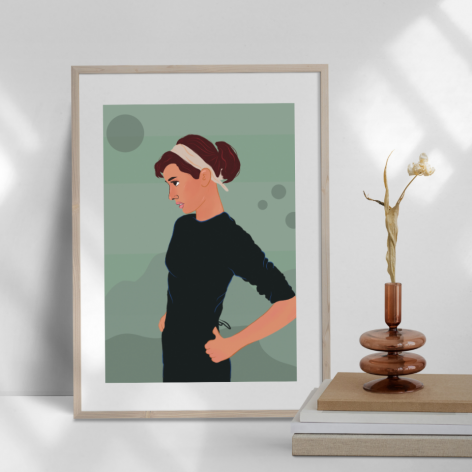 Plakat Audrey green 50x70cm