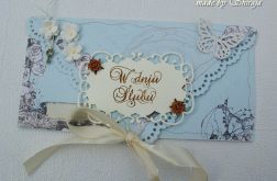 Kopertówka z okazji ślubu ' w błękitach'