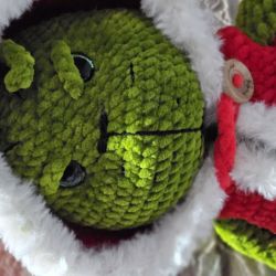 Szydełkowa maskotka amigurumi Zielony 