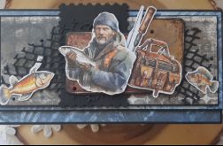 Czekoladownik z wędkarzem