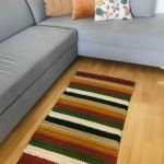 Dywan prostokątny z sznurka bawełnianego 62x96cm wielokolorowy - 