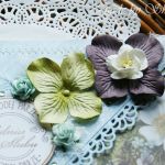 Kopertówka z okazji ślubu-hortensje w ogrodzie - 