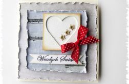 Kartka świąteczna z sercem