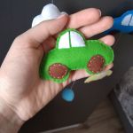 Dekor ścienny ozdoba zawieszka nad łóżeczko - Autko